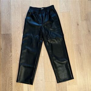 Wilfred / Aritzia faux leather black pants